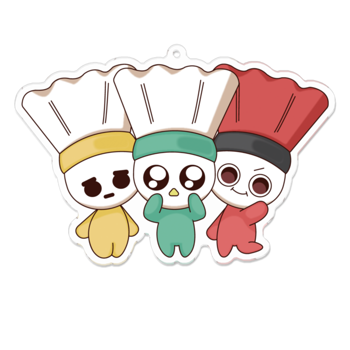 アクリルキーホルダー - 100 x 100 (mm)