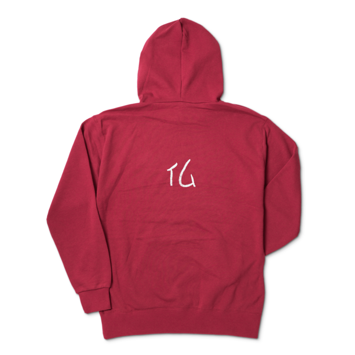 パーカー - XL - バーガンディ