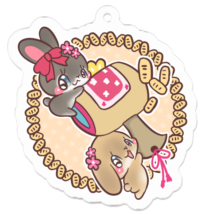 アクリルキーホルダー - 50 x 50 (mm)