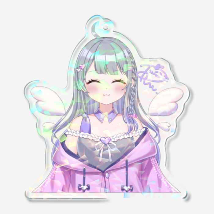 ホログラムアクリルキーホルダー - 70 × 70mm