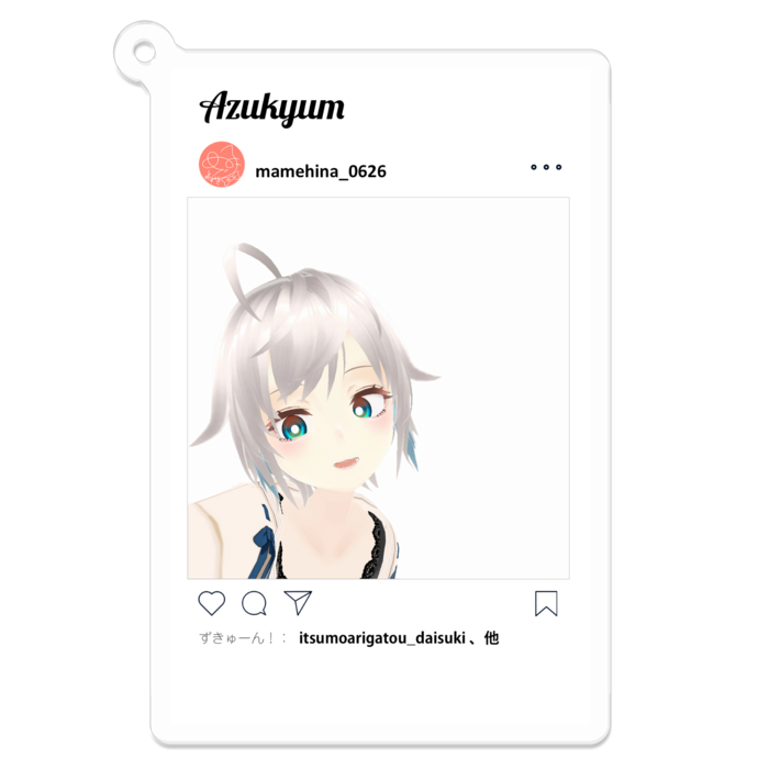 アクリルキーホルダー - 70 x 70 (mm)