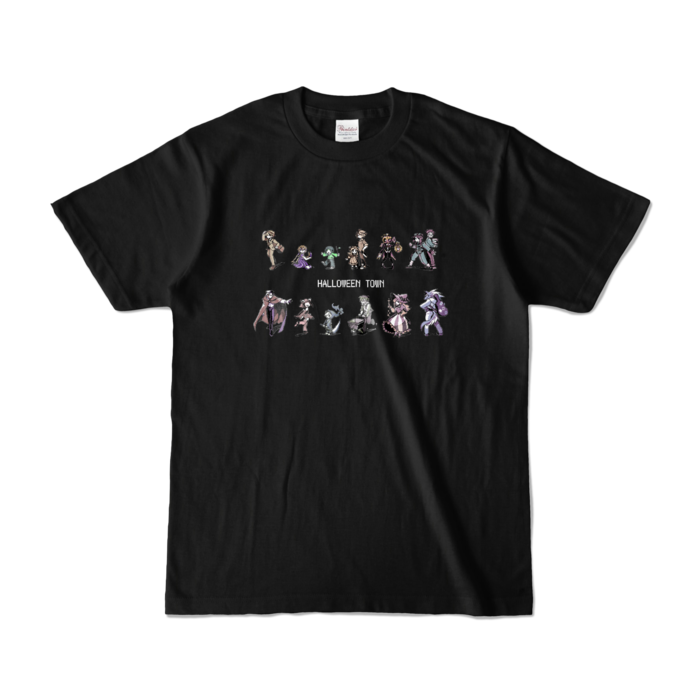 カラーTシャツ(濃色) - S - 正面 - ブラック
