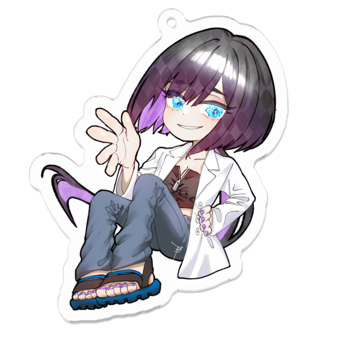 アクリルキーホルダー（コーティング） - 70 x 70 (mm)