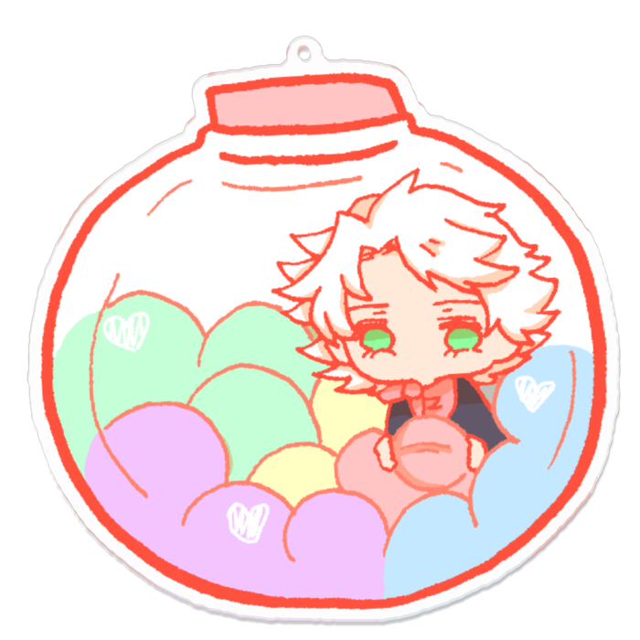 アクリルキーホルダー - 100 x 100 (mm)