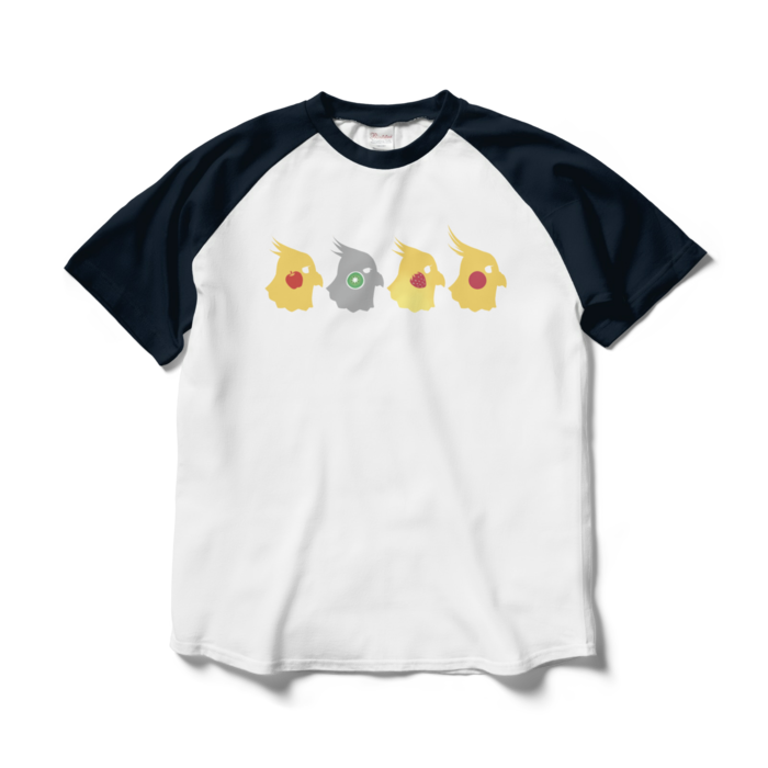 ラグランTシャツ - L - ホワイト×ネイビー