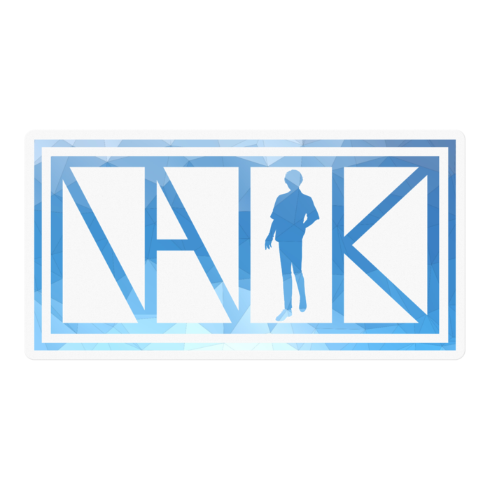 四角 - 青 - 100 x 100 (mm)