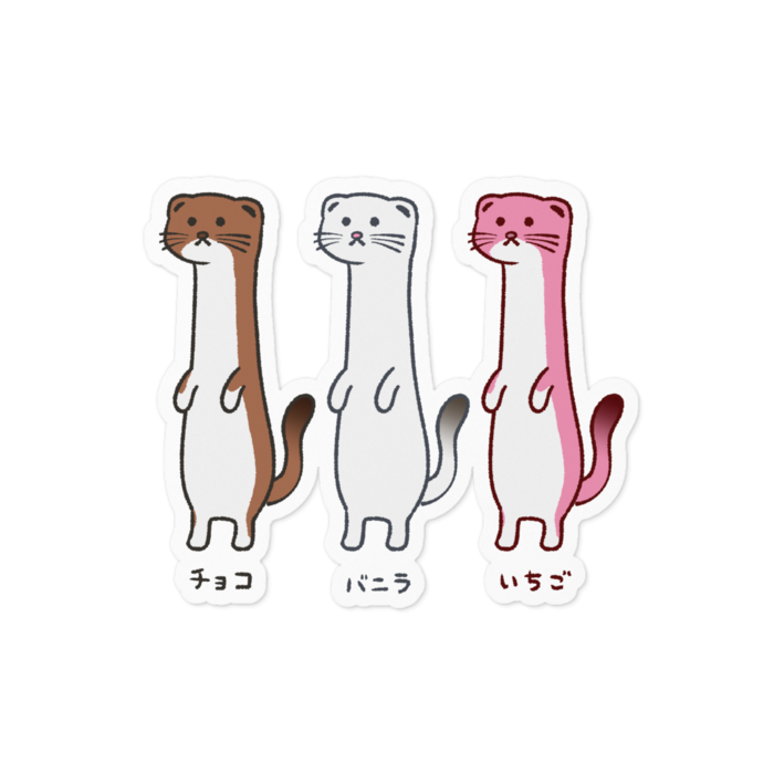 ステッカー - 100 x 100 (mm)