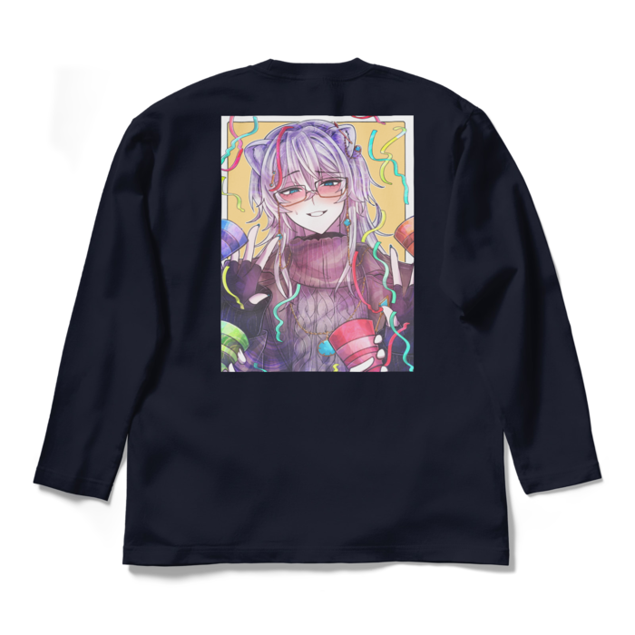 ロングスリーブTシャツ - L - ネイビー