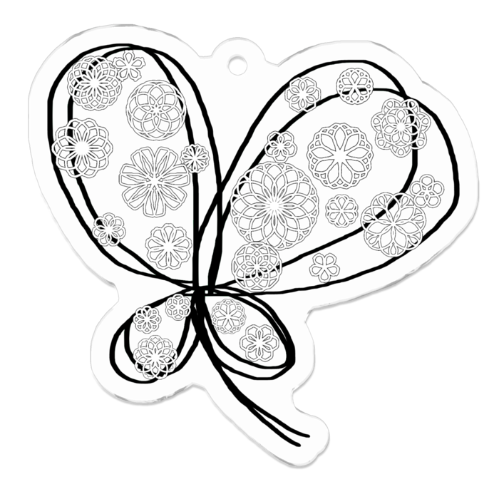 アクリルキーホルダー - 50 x 50 (mm)