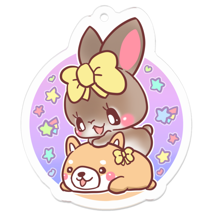 アクリルキーホルダー - 50 x 50 (mm)