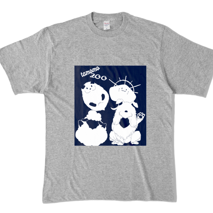 カラーTシャツ - XL - 杢グレー (濃色)