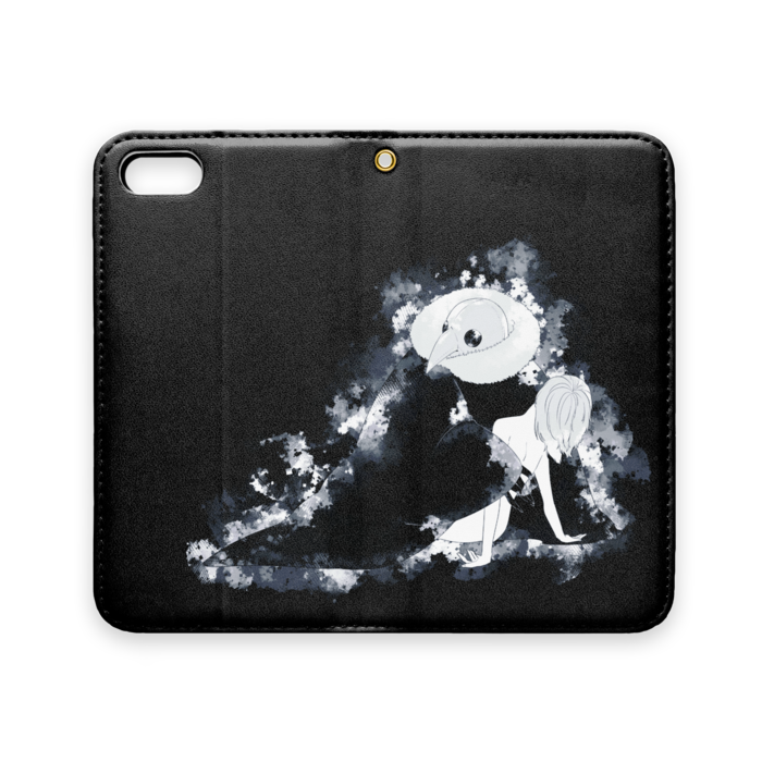 手帳型iPhoneケース(ベルトなし) - iPhone 5 / 5s / SE - ストラップ穴 あり