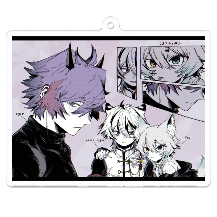 アクリルキーホルダー - 70 x 70 (mm)