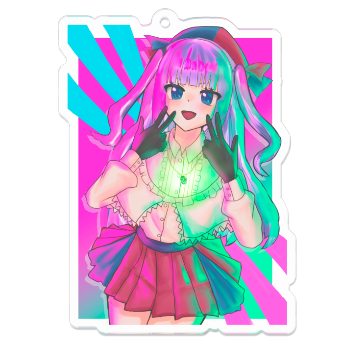 アクリルキーホルダー（コーティング） - 70 x 70 (mm)