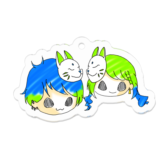 アクリルキーホルダー - 50 x 50 (mm)