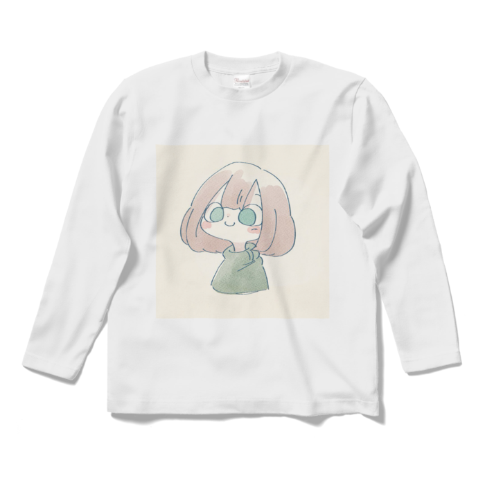 ロングスリーブTシャツ【表面】 - S - ホワイト(1)