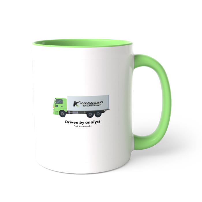 ツートンカラーマグカップ - 直径 8.2cm / 高さ 9.5cm