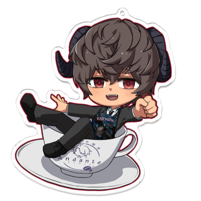 アクリルキーホルダー - 100 x 100 (mm)かるまいん