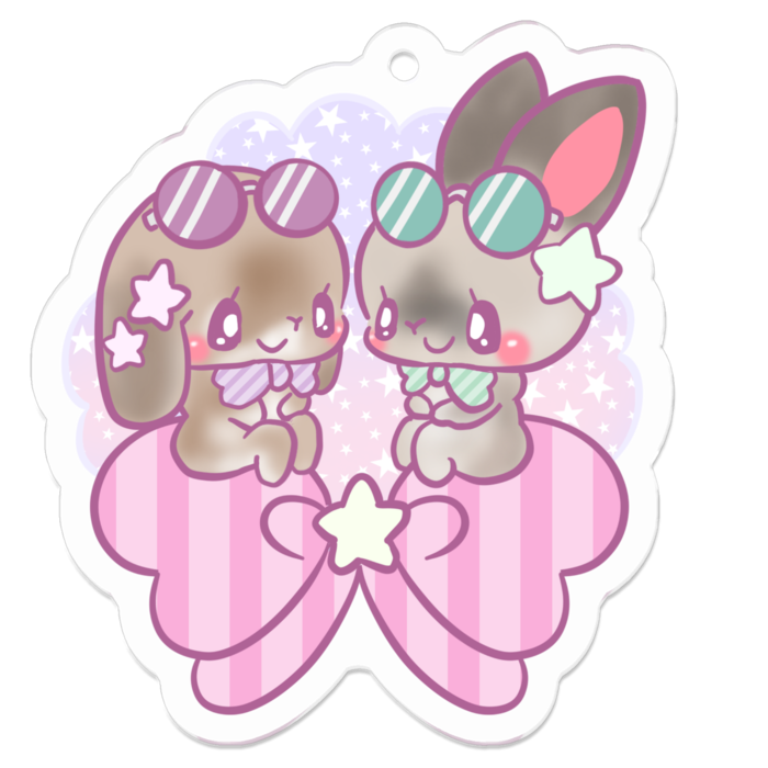 アクリルキーホルダー - 50 x 50 (mm)