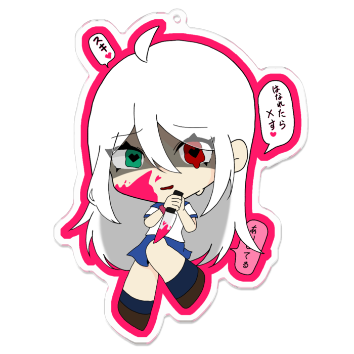 アクリルキーホルダー - 100 x 100 (mm)