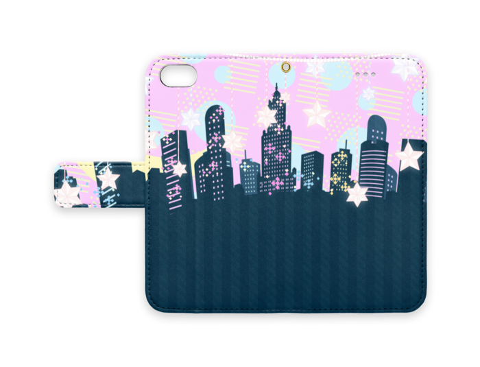 手帳型iPhoneケース - iPhone 8 / 7 / SE2 - ストラップ穴 あり