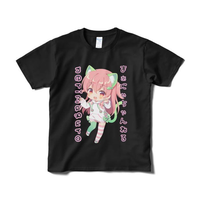 まぁにゃTシャツ - S - ブラック