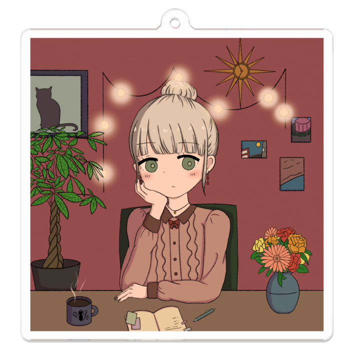 アクリルキーホルダー - 70 x 70 (mm)