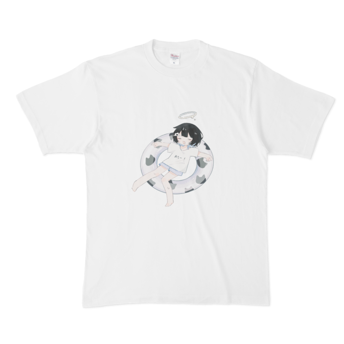 ぷかぷかTシャツ- XL - 白