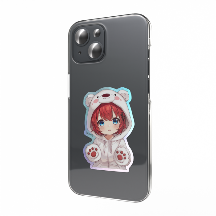 オーロラスマホステッカー - 縦