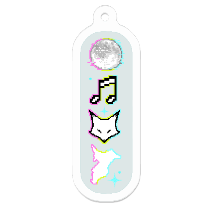 アクリルキーホルダー(コーティング) - 50 x 50 (mm)