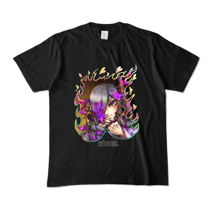 カラーTシャツ前デザインM