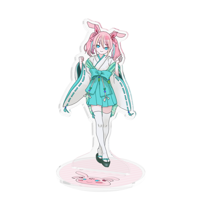 アクリルフィギュア(ライトブルー) - 100x100mm(1)