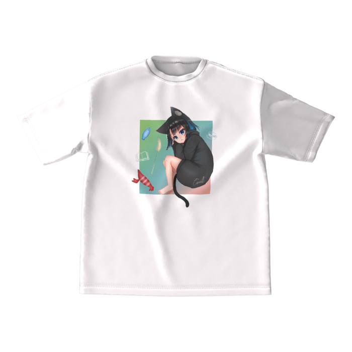 ビッグシルエットTシャツ - M - WHITE