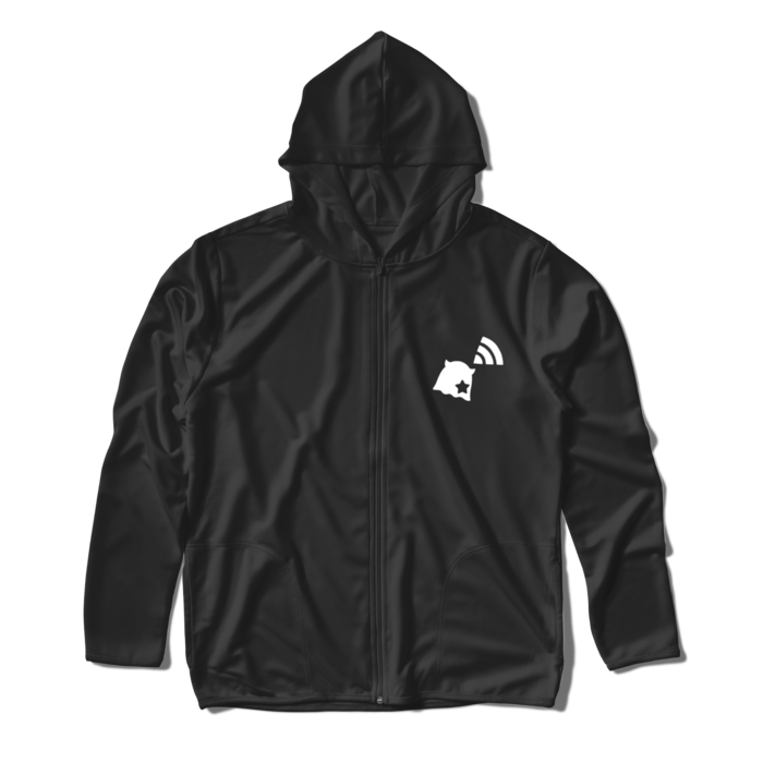 ジップパーカー - L - ブラック