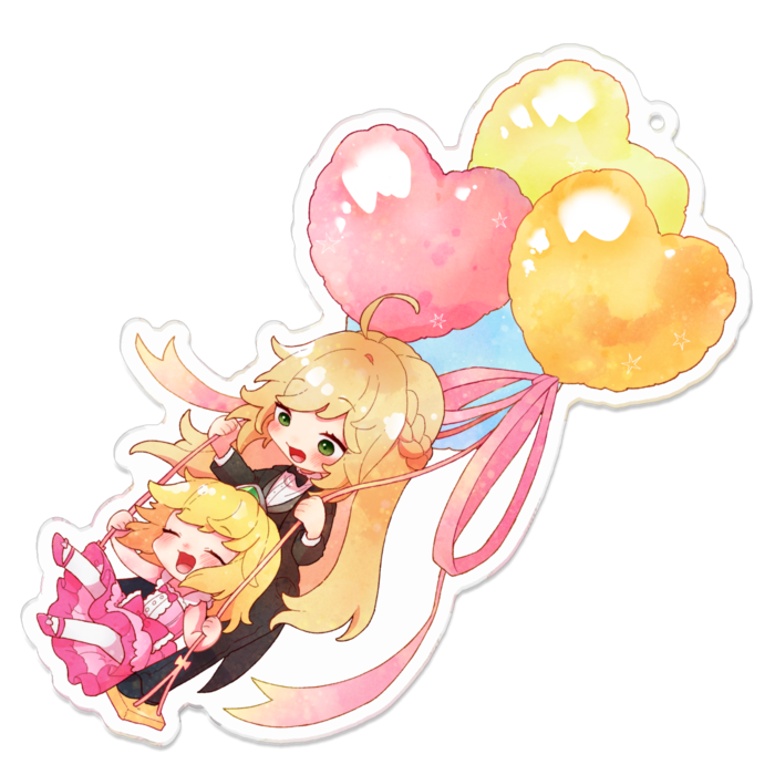 アクリルキーホルダー - 100 x 100 (mm)