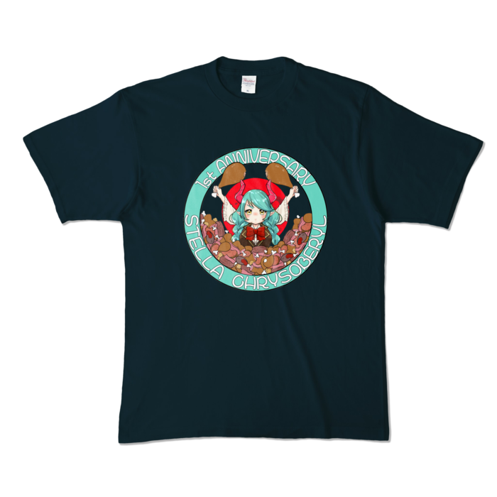 カラーTシャツ - XL - ネイビー (濃色)