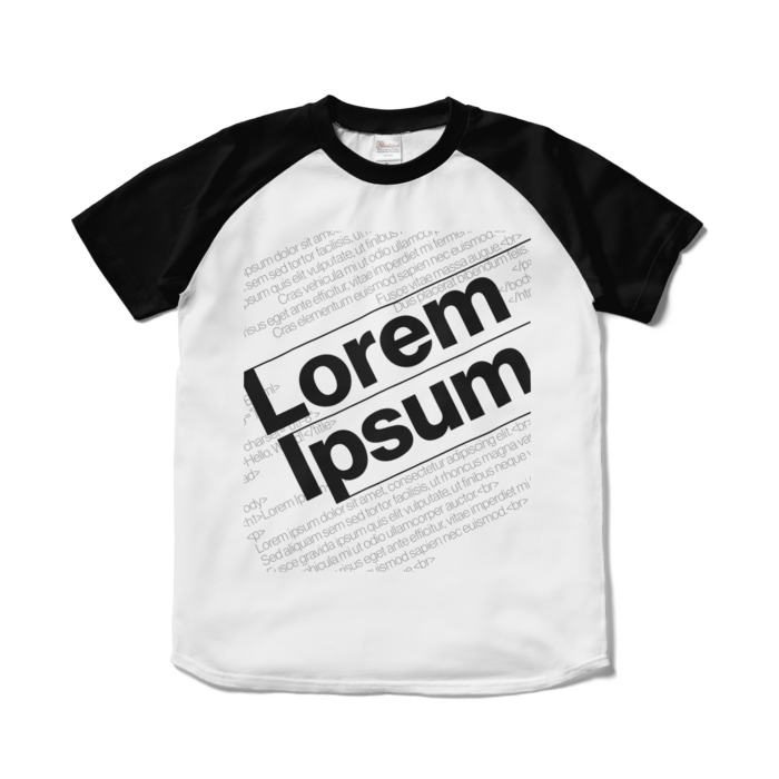 「HTMLとLoremIpsum」Tシャツ - S -