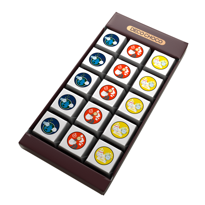 DECOチョコ - 列ごとにデザイン