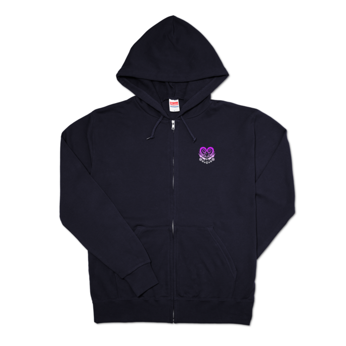 ジップパーカー - L - ネイビー