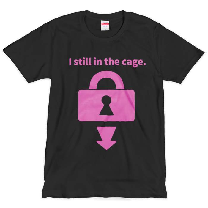 シルクスクリーン -ブラック＆ピンク- Lサイズ