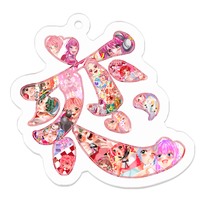 アクリルキーホルダー - 50 x 50 (mm)