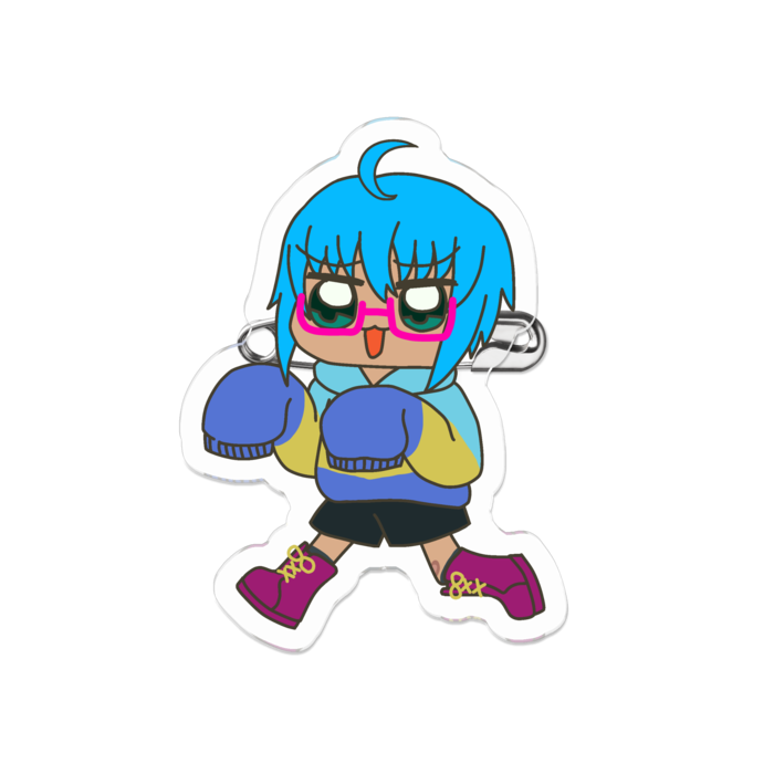 アクリルバッジ - 50 x 50 (mm)
