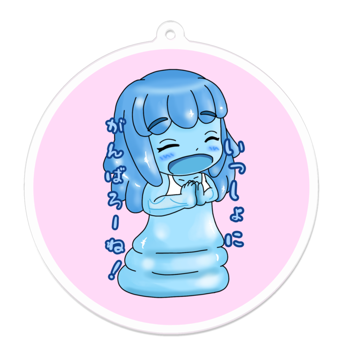 アクリルキーホルダー 円形縁取り- 70 x 70 (mm)