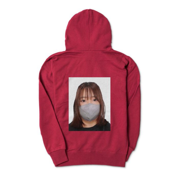 ジップパーカー - S - バーガンディ