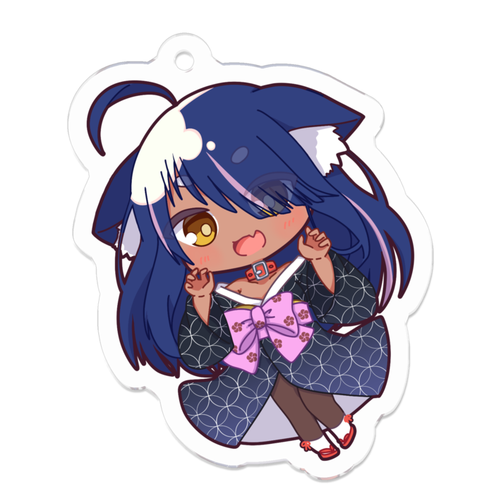 アクリルキーホルダー（コーティング） - 50 x 50 (mm)