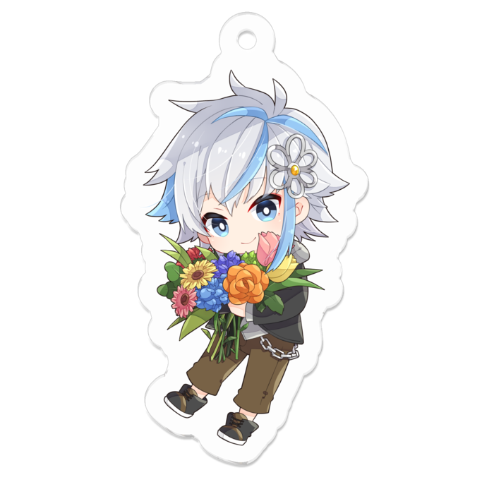 アクリルキーホルダー（コーティング） - 50 x 50 (mm)