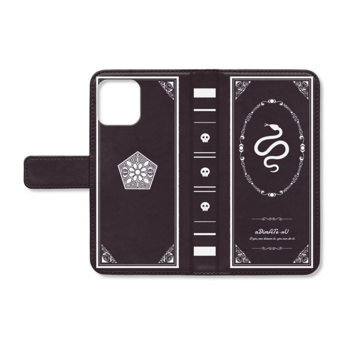 手帳型iPhoneケース - iPhone12 / 12 Pro - ストラップ穴 なし