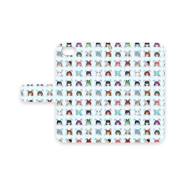 手帳型iPhoneケース(8/7/SE2) -ブルー