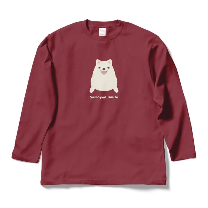 ロングスリーブTシャツ　バーガンディ　L