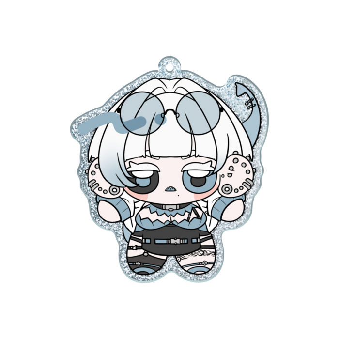 ラメアクリルキーホルダー - 70 × 70mm